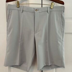 Peter Millar men’s golf shorts. Gray.  Waist 34